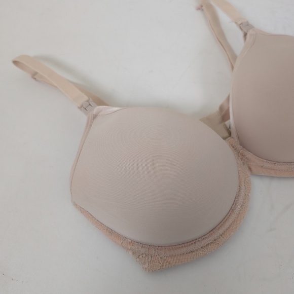 Cake Lingerie Waffles Bra Nursing Bra Underwire T-shirt Satin Nude - Picture 5 of 9